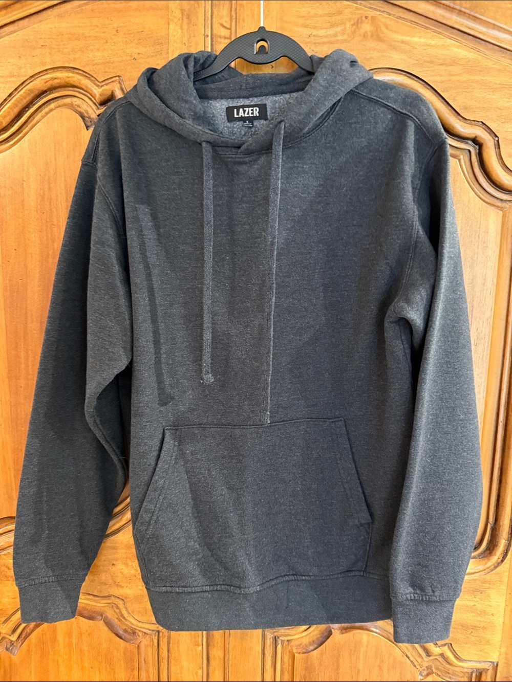 LAZER Men's Dark Charcoal Pullover Hoodie